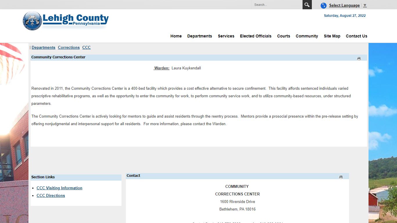 Community Correction Center - Lehigh County, Pennsylvania