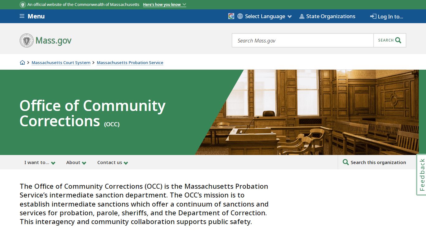 Office of Community Corrections | Mass.gov