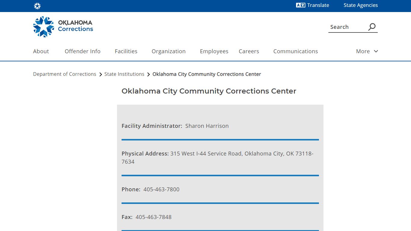 Oklahoma City Community Corrections Center